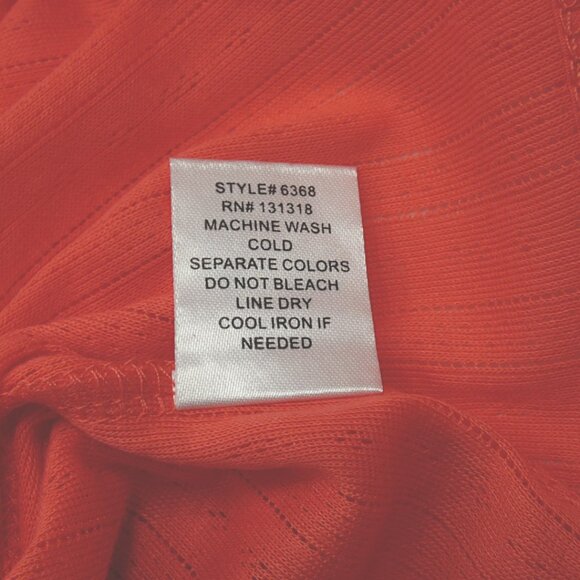 NWT Vibrant Coral Peplum Tank Top Willow Size S & M Softgirl Boho Festival Flowy - Picture 9 of 10